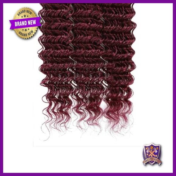 Human Hair Extensions 24-28 Inch Deep Wave Bundles Unprocessed Brazilian Virgin main image 6